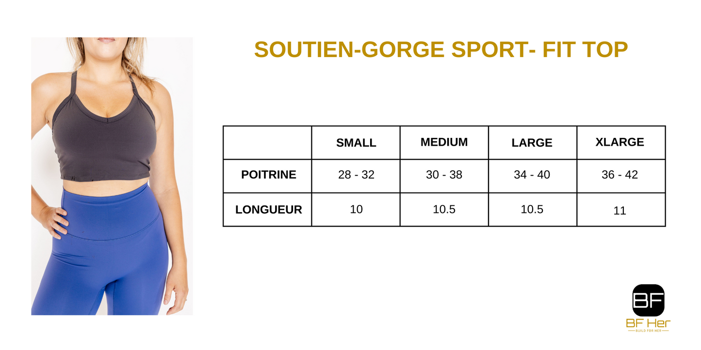 Soutien-Gorge Sport LA CURVE -  Noir